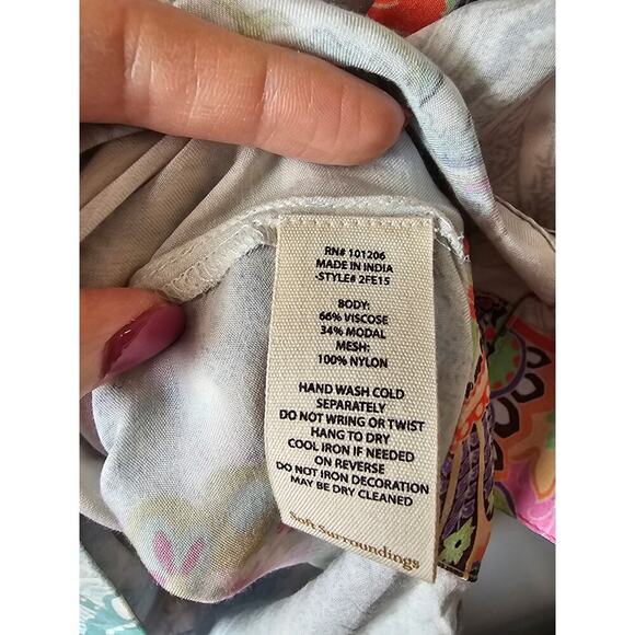 Soft Surroundings Florent embellished beaded top tunic sz medium new WT344 - Picture 4 of 9